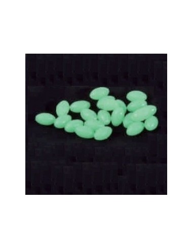 fosforescente pérola oval 15 x 8