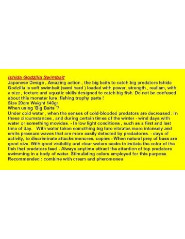 ISHIDA GODZILLA SWIMBAIT