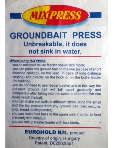 MIXPRESS-GOUNDBAIT PRESS-PRESSING MACHINE