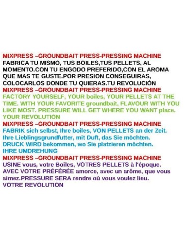 MIXPRESS-GOUNDBAIT PRESS-PRESSING MACHINE