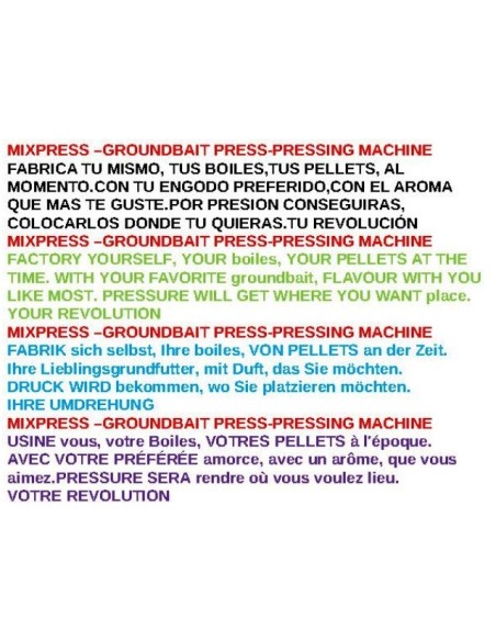 MIXPRESS-GOUNDBAIT PRESS-PRESSING MACHINE