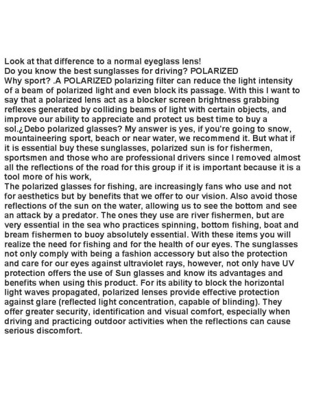 GAFAS POLARIZADAS con regulador de entrada de luz