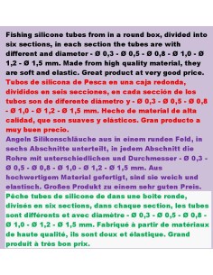 lineaeffe tubes de silicone natural dans boîte, 6 tailles 2