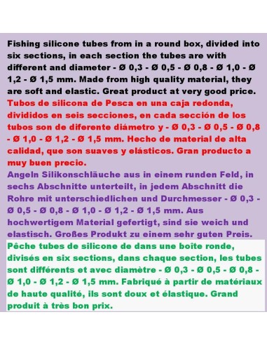 TUBOS DE SILICONA EN CAJA