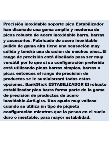 soporte estabilizador ,acero inoxidable