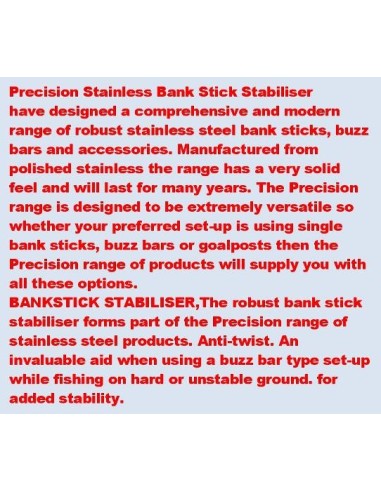 stainless stabilizing support