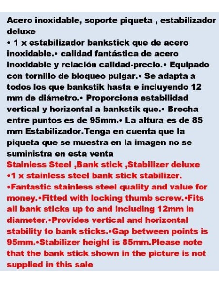 Stainless Steel Bankstick Stabilizer deluxe