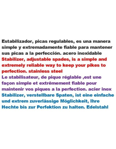 adjustable ,stainless steel, bankstick ,stabilizer