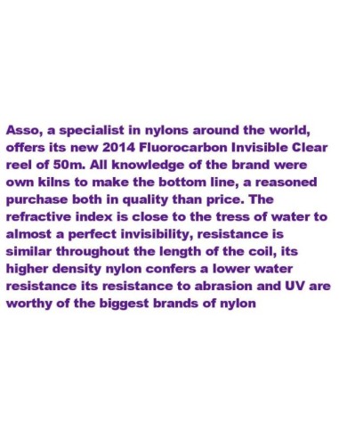 FLUOROCARBON INVISIBLE CLEAR 50M.