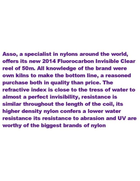 FLUOROCARBON INVISIBLE CLEAR 50M.