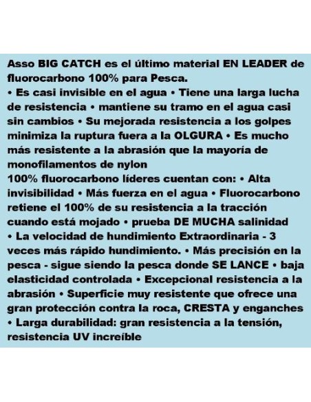 ASSO 100% FLUOROCARBON BIG CATCH