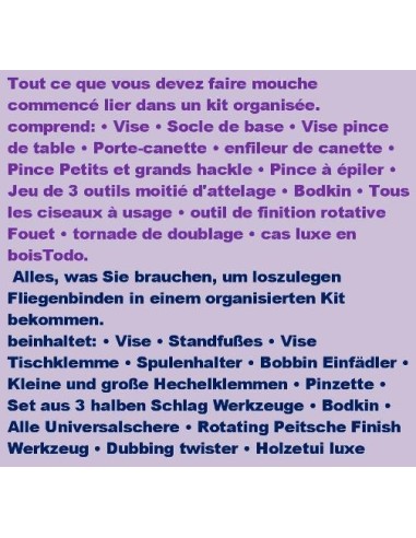 Kit d'eines de Lligar mosques Deluxe