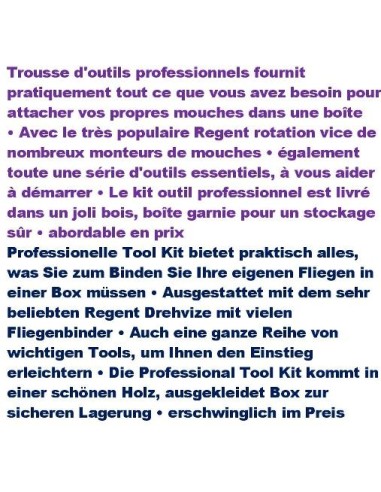 TOOL KIT WITH REGENT VISE