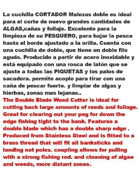 DOBLE CORTADOR HIERBA