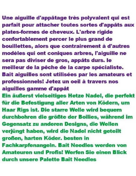 agulla esquer antilliscant