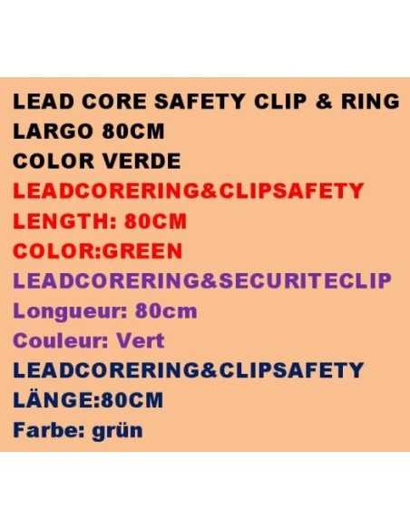 LEAD CORE SAFETY CLIP & RING