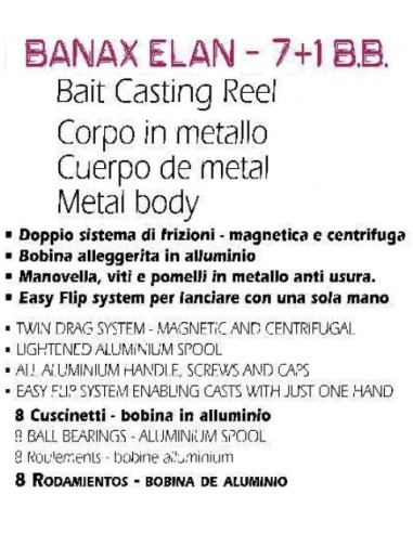 BANAX ELAN BAIT CASTING