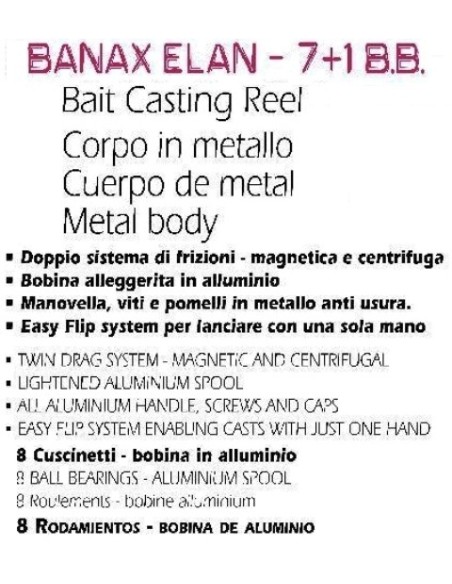 BANAX ELAN BAIT CASTING