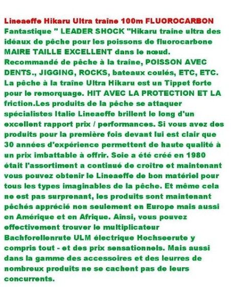 HIRAKU ULTRA FLUOCARBON