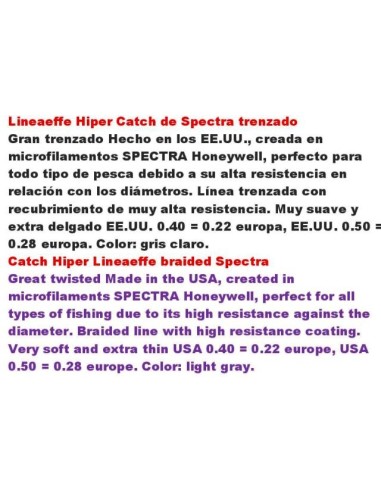 HIPER CATCH SPECTRA