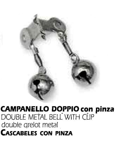 DOUBLE METAL BELL WITH CLIP