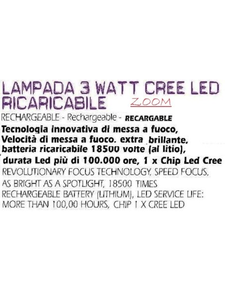 CREE LED DOŁADOWYWALNA
