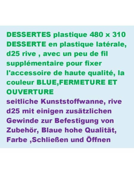 desserte plastique