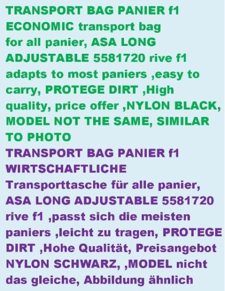 sac de transport f1