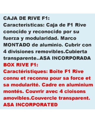 boite rive f1