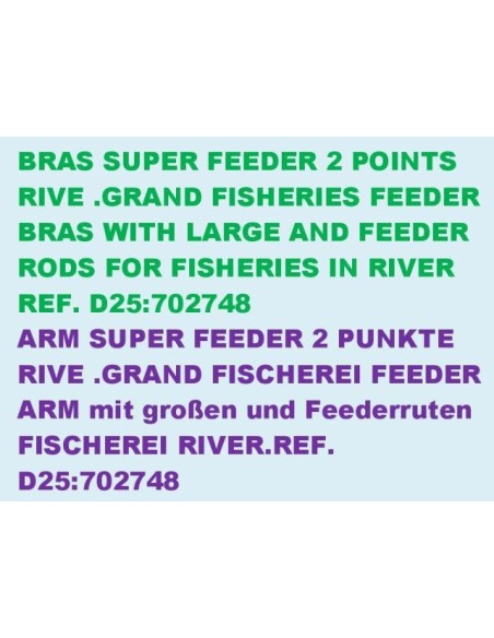 ARM SUPER FEEDER 2 POINTS RIVE