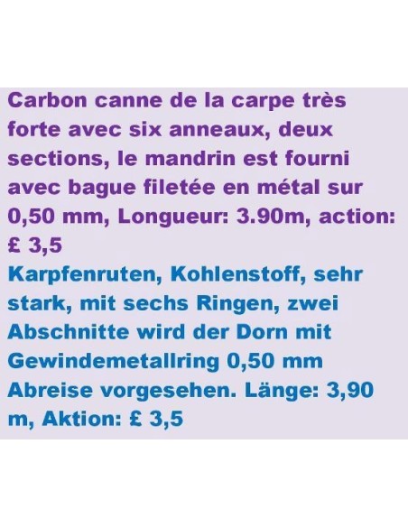 OMEGA CARP 13'(3.90) 3.50LB.