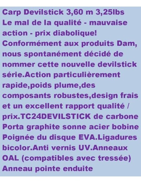 D.A.M. DEVIL STICK CARP