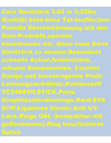 D.A.M. DEVIL STICK CARP