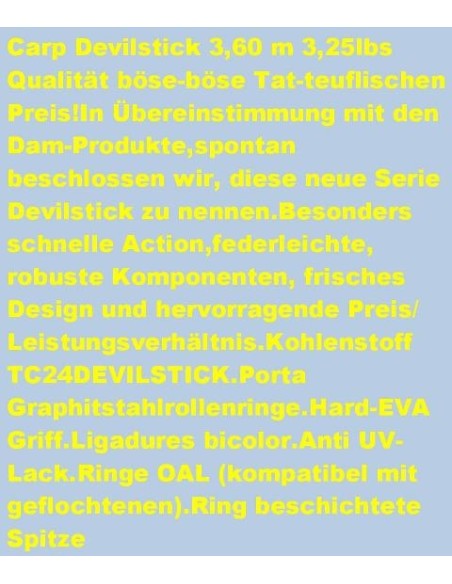 D.A.M. DEVIL STICK CARP