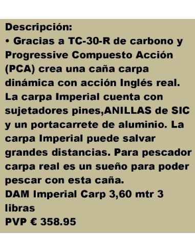 D.A.M. IMPERIAL CARP