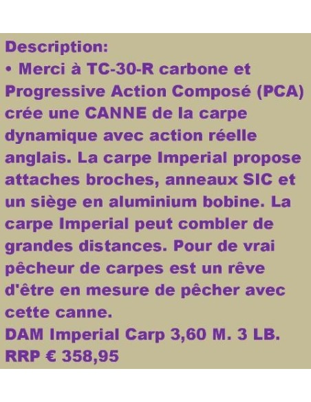 D.A.M. IMPERIAL CARP