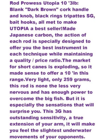 PROWESS UTOPIA 10' 3LB.