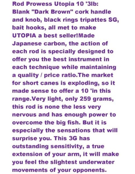 PROWESS UTOPIA 10' 3LB.