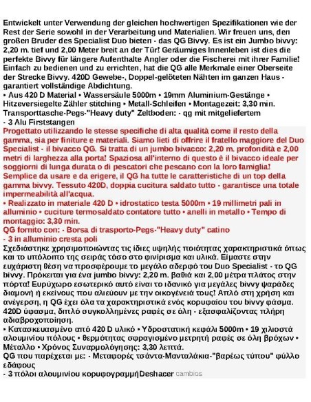 STARBAITS PACK BIVIE QG