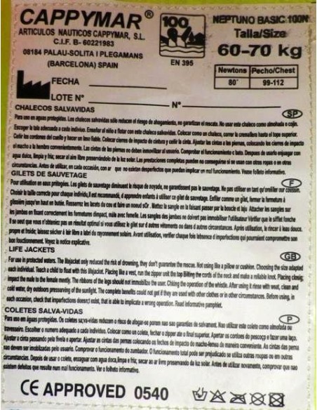 NEPTUNE BASIC LIFE JACKET