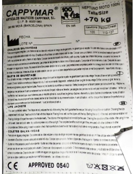 ARMILLA SALVAVIDES NEPTUNO MOTO