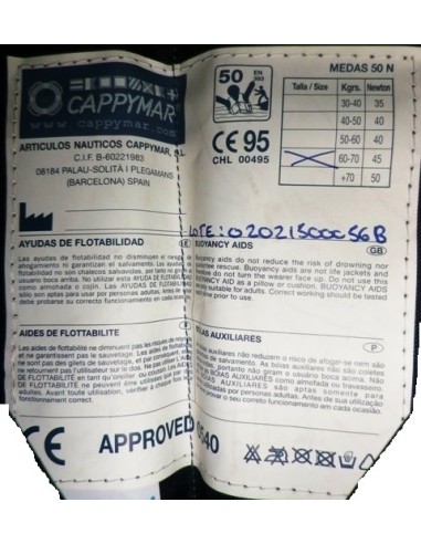 CHALECO SALVAVIDAS MEDAS