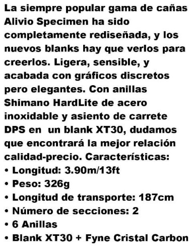 SHIMANO ALIVIO SPECIMEN CX