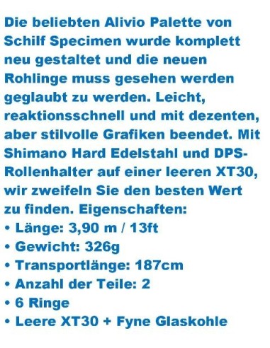 SHIMANO ALIVIO SPECIMEN CX