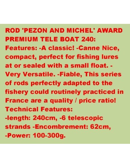 PREMIUM AWARD TELE BOAT