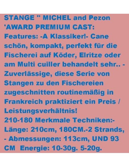 PREMIUM AWARD CAST