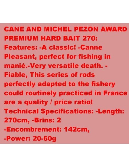 PREMIUM AWARD HARD BAIT