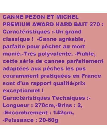 PREMIUM AWARD HARD BAIT