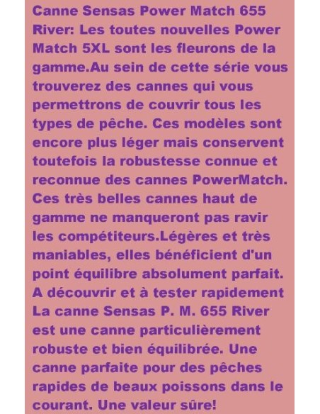 POWER MATCH 665 RIVER