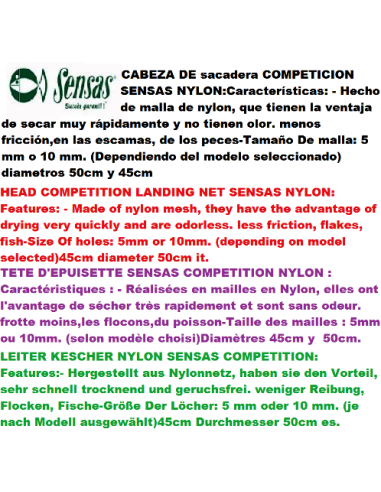 CABEZA SACADERA COMPETICION NYLON
